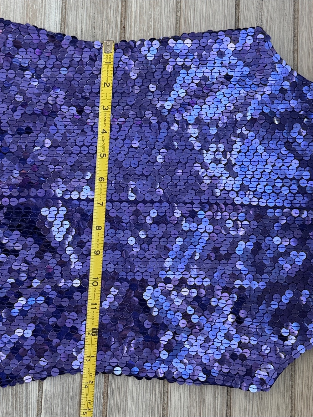 Vintage Niteline Sequin Gown Purple Blue Beaded Cage Neck Y2K Formal Glam Gala 6 - Picture 14 of 16